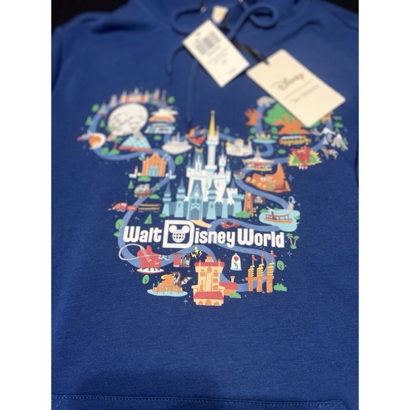 Walt Disney World Hoodie 50th Anniversary Hooded Sweatshirt Unisex XS